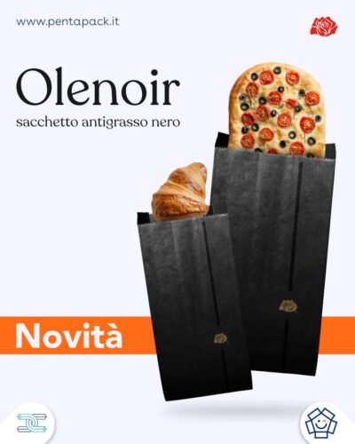 Olenoir: il sacchetto che fa la differenza!🔥

✔️ Antigrasso e super resistente
✔️ Senza PFAS, sicuro per te e per l’ambiente 🌱
✔️ Perfetto per riscaldare nel forno, nel microonde o in piastra♨️

Elegante, pratico e pronto a esaltare ogni tua creazione! 🍕🥐

📞 Contattaci per un appuntamento con i nostri consulenti.
📍 Ci trovi a Castione Andevenno (SO), Olginate (LC) e Segrate (MI).

#packaginginnovativo #imballaggi