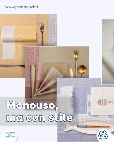 Stai cercando tovagliati che colpiscano al primo sguardo e resistano fino all’ultimo servizio? 🍽️
Richiedi un appuntamento con i nostri consulenti, pianifica l’ordine per tutta la stagione e dimentica il rischio di rimanere senza!

🔸Se ami la praticità, la morbidezza e l’attenzione all’ambiente, l’AIRLAID è fatto per te: super assorbente e riciclabile nella carta! ♻
🔸Vuoi invece l’effetto wow della stoffa vera, ma con la comodità del monouso? Lo SPUNLACE è il tuo alleato perfetto! 🤩

#tovagliato #ristorante #monouso